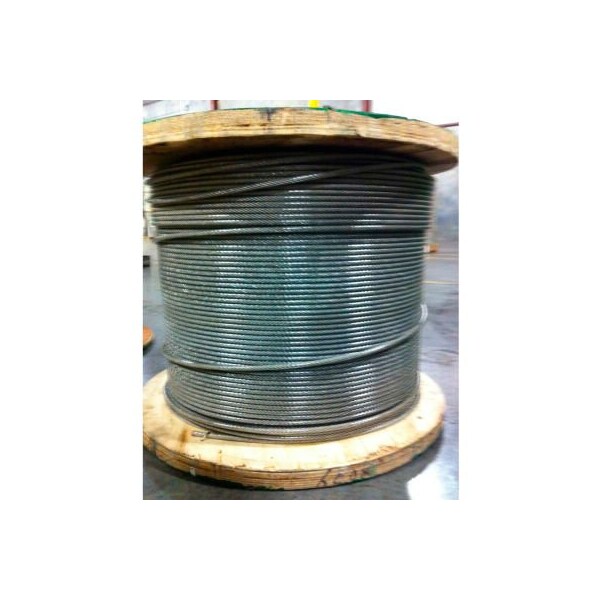 Southern Wire 250' 3/16in Dia. Vinyl Coated 1/4in Dia. 7x19 Type 304 Stainless Steel Cable 002000-00040 - main